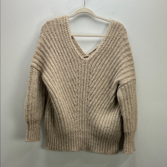 Cuyana Wool Baby Alpaca Sweater Chunky Knit Oversized Womens XS